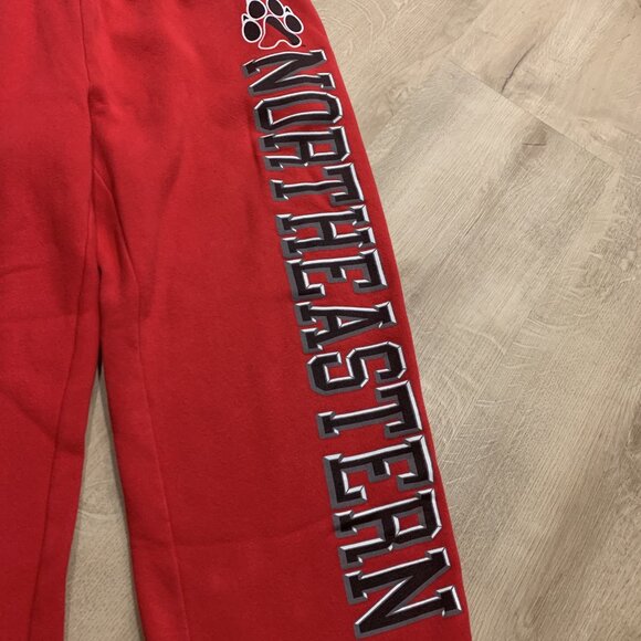 Vintage JanSport Northeastern University Huskies Sweatpants Men's Medium M Red - Picture 2 of 7